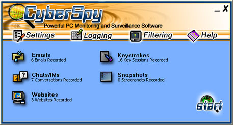Screenshot of CyberSpy